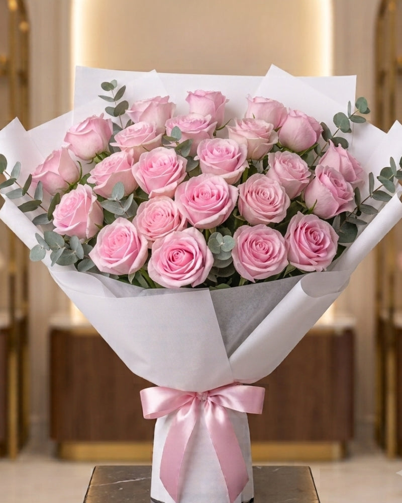 Premium Pink Rose Bouquet