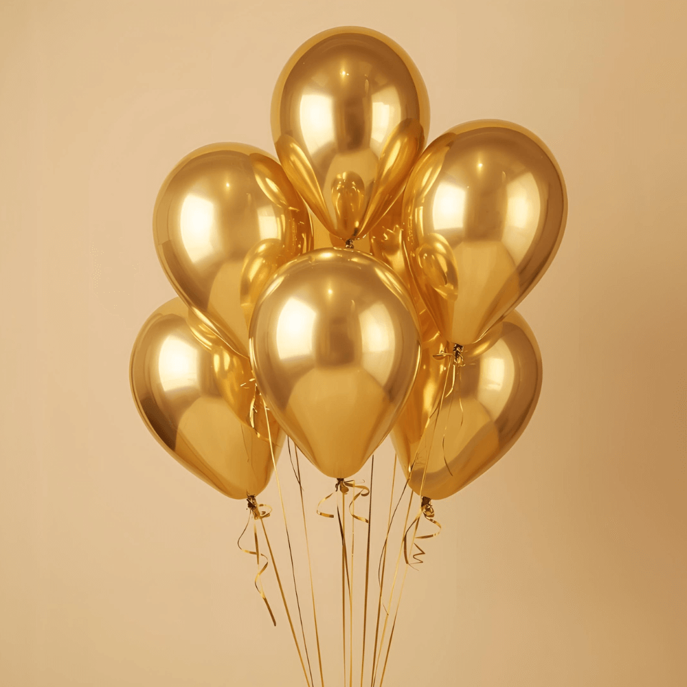 Helium balloon Dubai – gold color