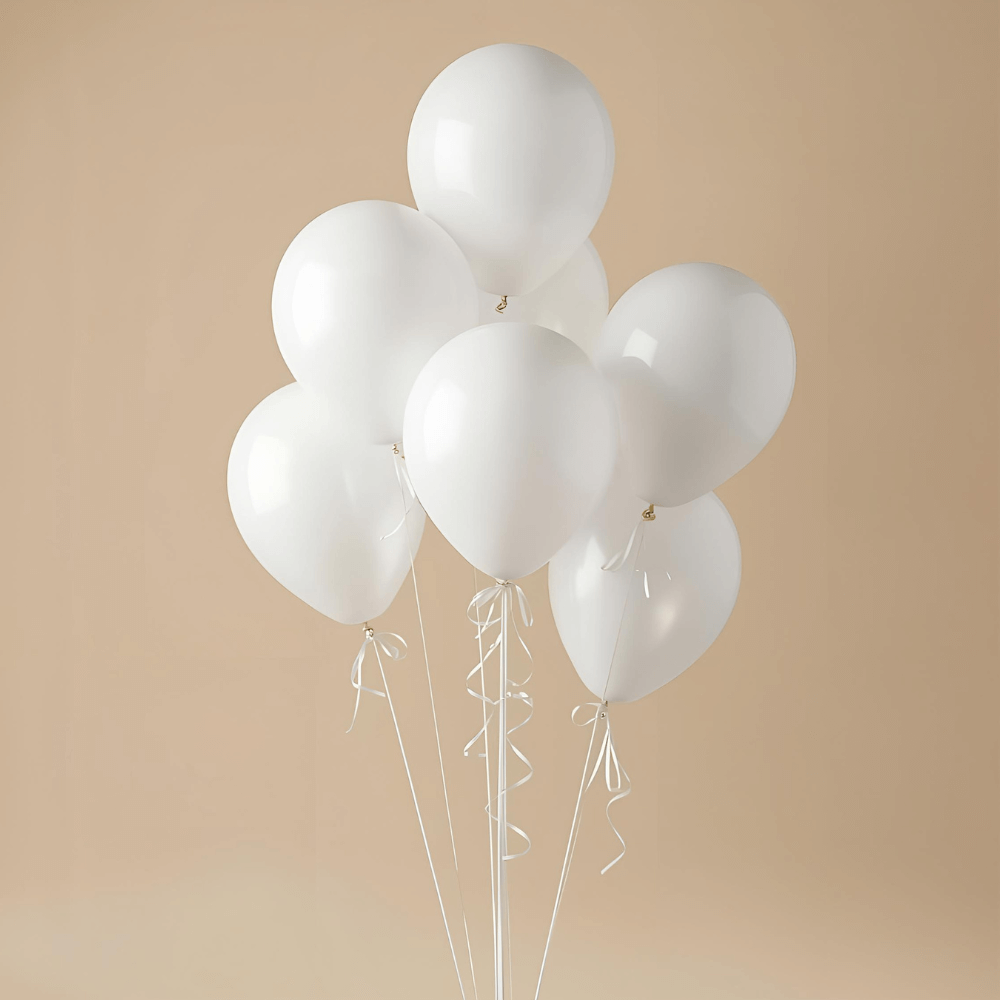 Helium balloon Dubai – white color