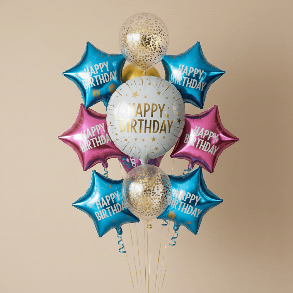 Happy Birthday helium balloon Dubai – red color