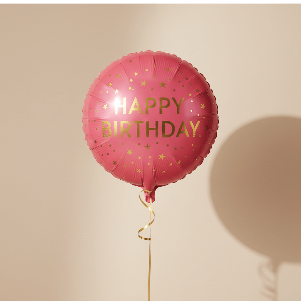 Happy Birthday helium balloon Dubai – red color