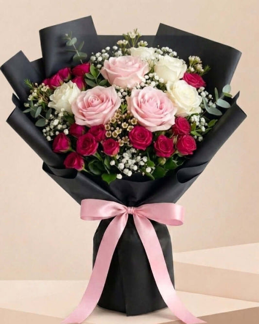 premium mixed rose bouquet  ,Suitable for all special occasions
