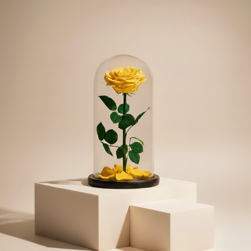 yellow flowerla.ae preserved flower