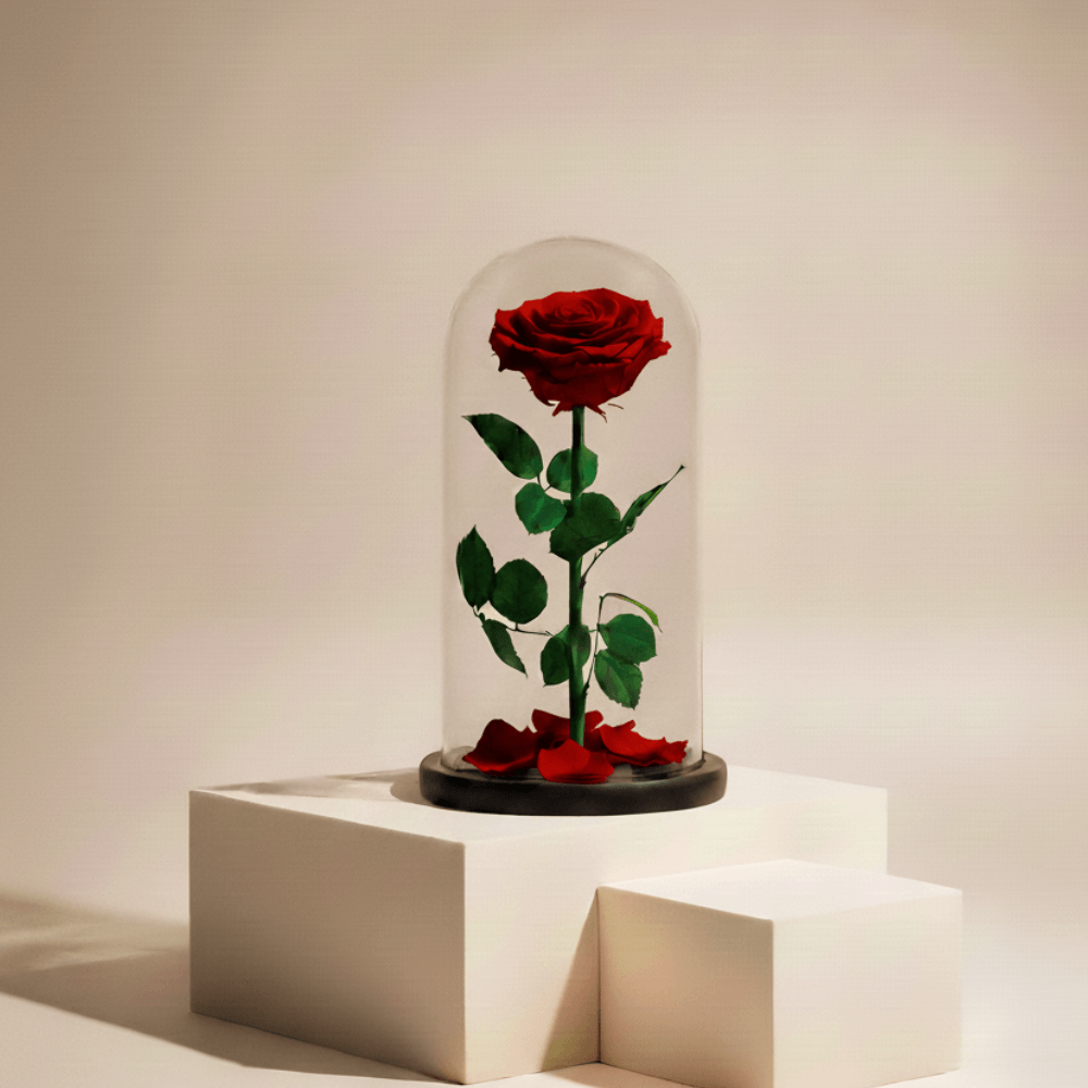 red preserved flowers flowerla.ae